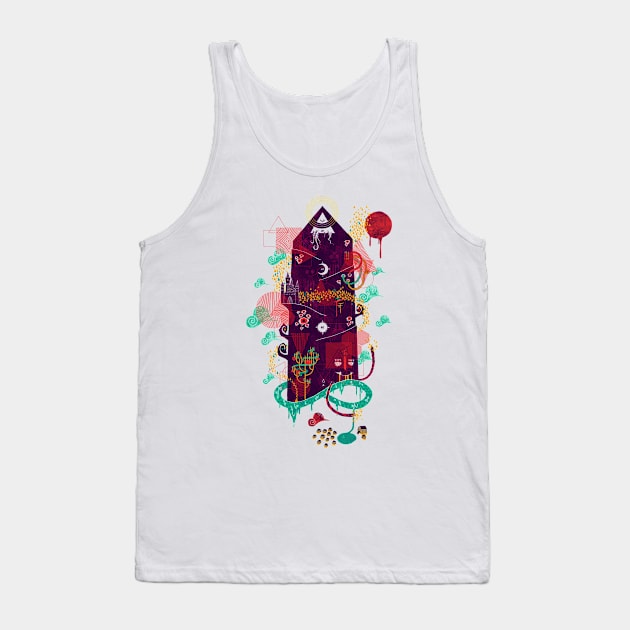 The Ominous and Ghastly Mont Noir Tank Top by againstbound